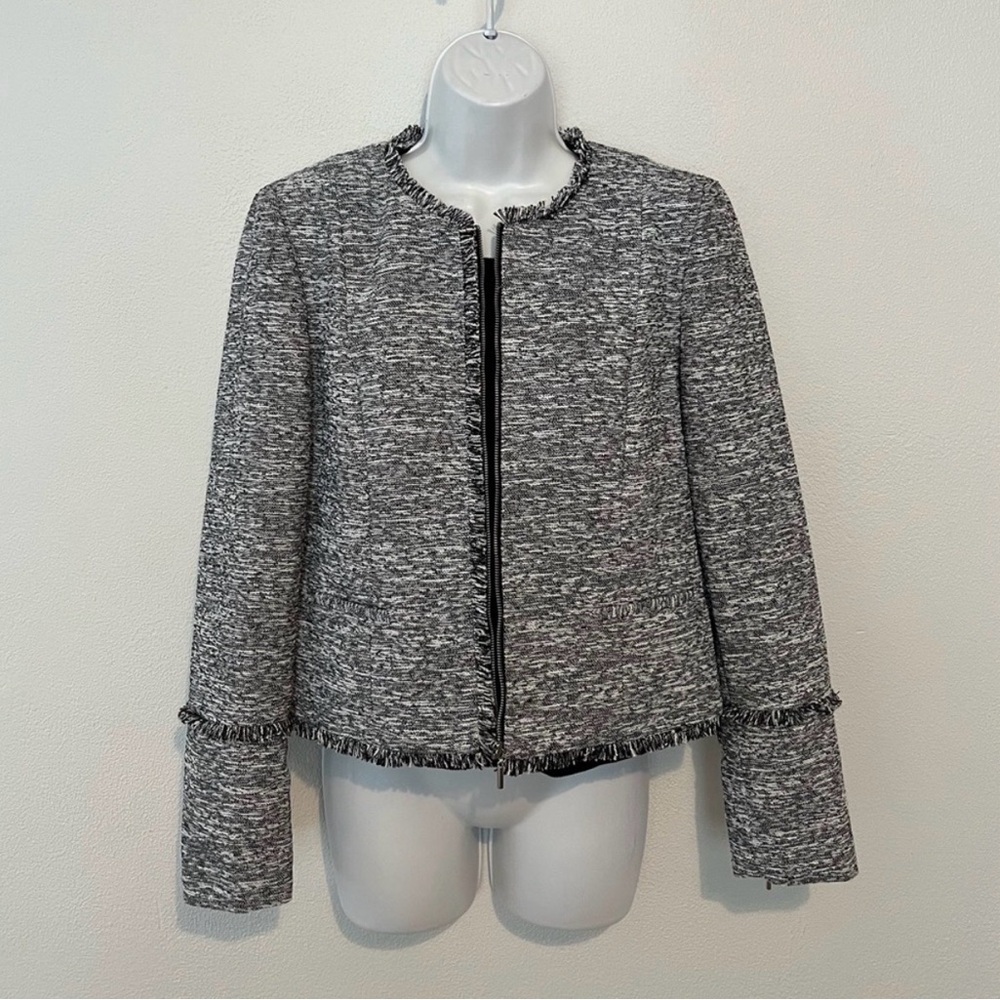 Gianni Bini Gray Tweed Jacket
